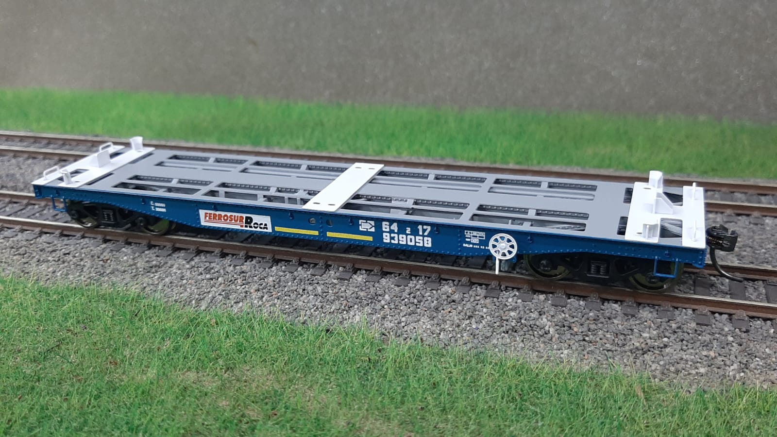 Vagón portacontenedor canadiense - Ferrosur Roca