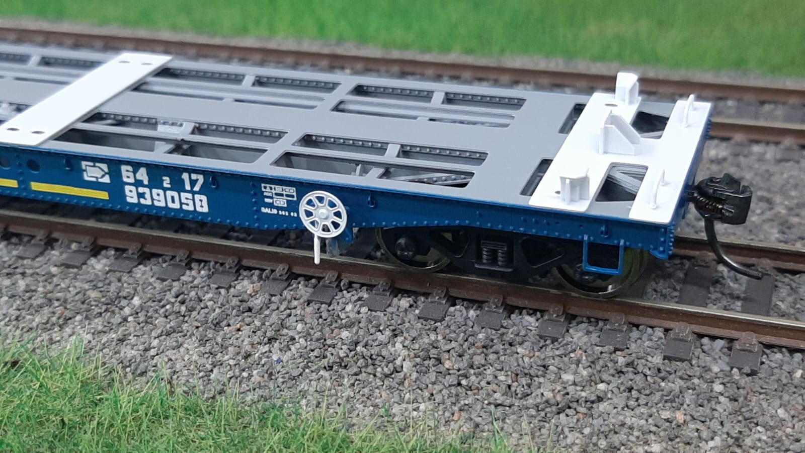 Vagón portacontenedor canadiense - Ferrosur Roca